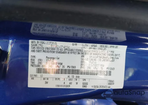 2014 Ford Focus Se from USA, damaged, VIN 1FADP3K26EL446338